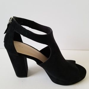 H&M Open Toe Black Heels